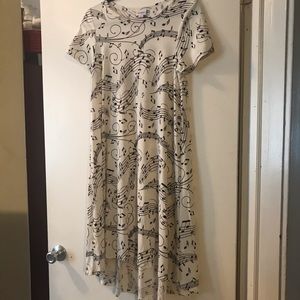 Lularoe Music Notes Carly XS - HTF!!! EUC!!!